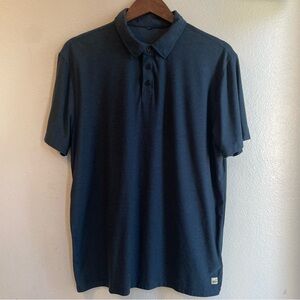Vuori Men’s Navy Polo Shirt size Large